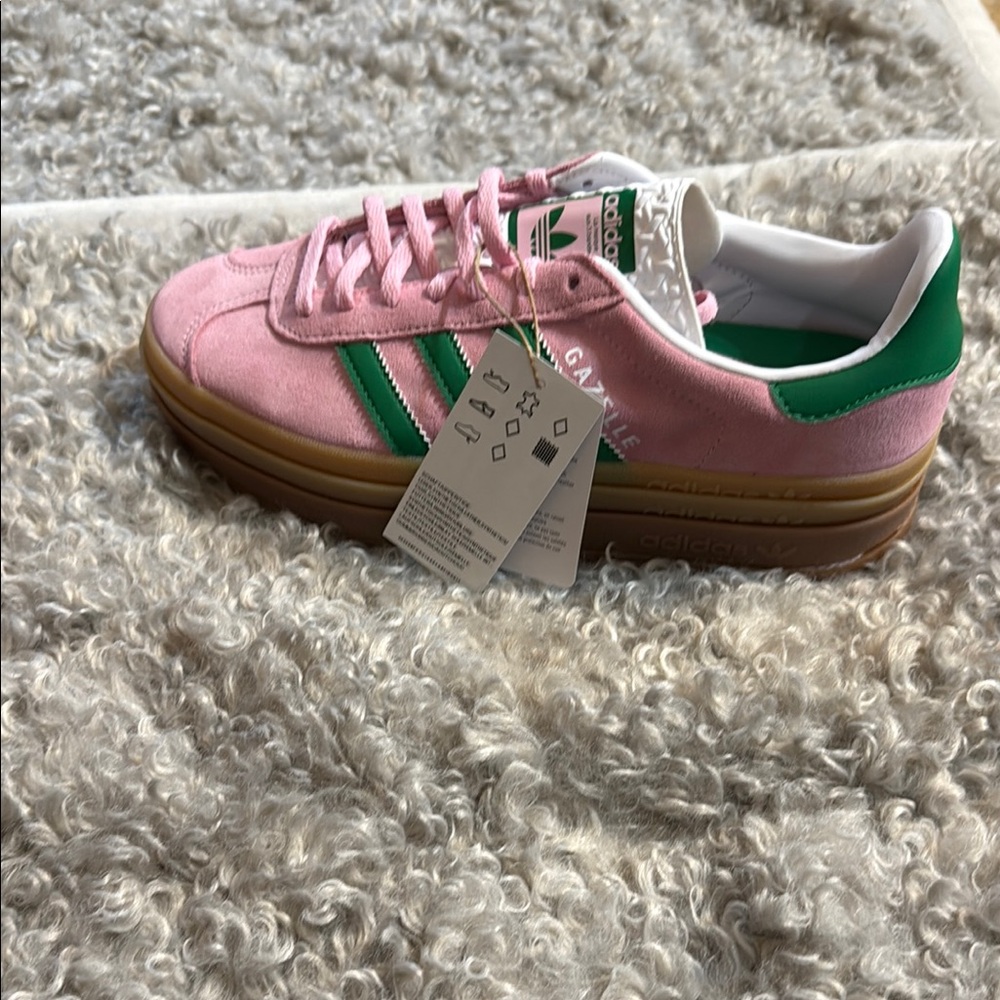adidas Pink and Green Women's Sneakers
